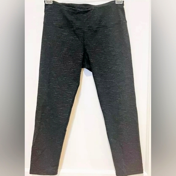 Hard Tail Forever 20" Crop Leggings, Heathered Black, M - Picture 5 of 6